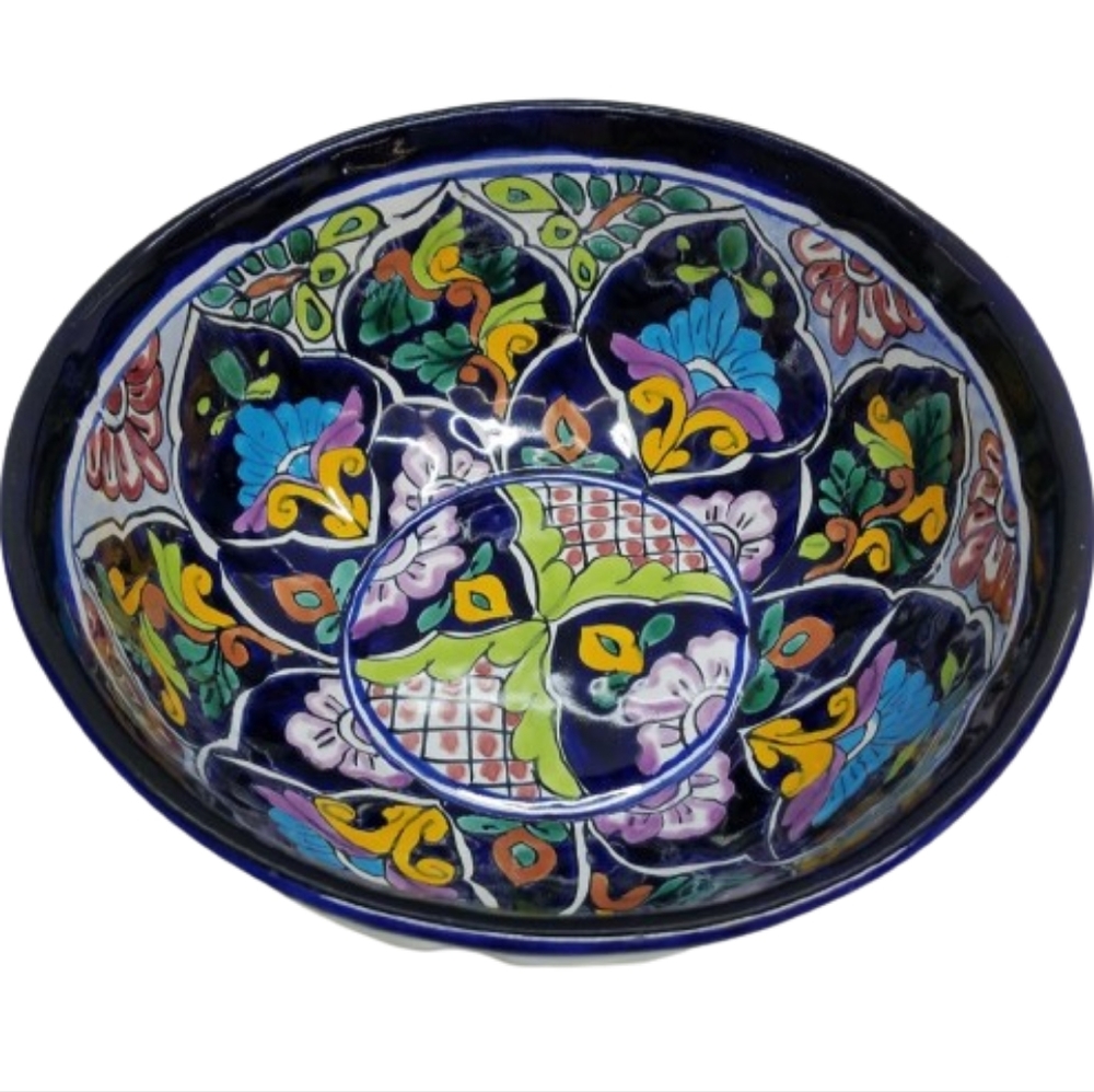 *Talavera Ceramic Hand-Painted X Large Serving Bowl